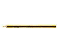 Staedtler Lápices de colores Noris colour jumbo, forma triangular ergonómica, mina inastillable y suave, fabricados con madera reciclada, color intenso, 12 lápices de colores amarillos claros en