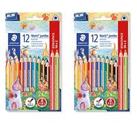 Staedtler Lápices de colores Noris Jumbo (2 unidades)