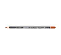 STAEDTLER Lápiz acuarelable Marrón medio - Lápiz artístico soluble en agua con diseño hexagonal - Mina de 3,6 mm, alta intensidad de color y resistencia a la luz pack de 6