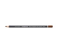 STAEDTLER Lápiz acuarelable Marrón oscuro - Lápiz artístico soluble en agua con diseño hexagonal - Mina de 3,6 mm, alta intensidad de color y resistencia a la luz pack de 6