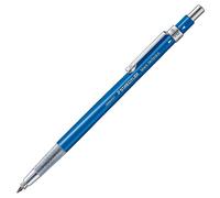 STAEDTLER Lápiz de embrague Mars con clip metálico, mina HB, afilador de mina integrado e indicador de dureza, color de la caña azul