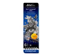 Staedtler Lápices 100 G6 – 6 unidades – Negro/Azul