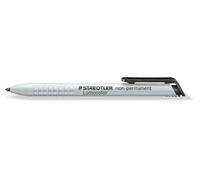 STAEDTLER Lápiz no permanente Lumocolor Omnichrom 768N-9, negro | Mina no permanente, lavable de superficies lisas - marca vidrio, metal & film - Art.-Nr. 768N-9