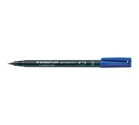 STAEDTLER Lot de 3 Lumocolors marqueur permanent 317M, bleu Tracé 1mm