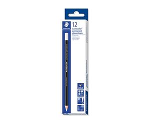 Staedtler Lumocolor 108 20-0. Caja de 12 lápices permanentes en seco de color blanco.