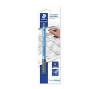 STAEDTLER Lumocolor 305 F-9 BK - Rotulador correctable, tinta de color intenso, borrado en seco, rellenable, negro, ancho de línea F, rotulador en blíster, tinta 305 F-9 BK