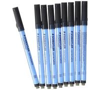 Staedtler Lápiz de aluminio corregible 305 M-9 Lumocolor Punta M 1 mm Paquete 10 Negro