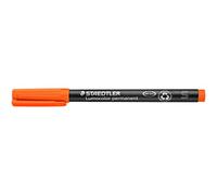 STAEDTLER Lumocolor 313-4 - Rotulador de tinta permanente, Negro/Naranja