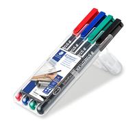 Staedtler lumocolor 313 wp4 marcador permanente negro, azul, verde, rojo 4 pieza(s)