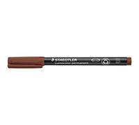 STAEDTLER Lumocolor 314-7 - Rotulador de tinta permanente, marrón, paquete de 10