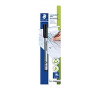 STAEDTLER Lumocolor 315 no permanente - Negro, M, 1,0 mm, vidrio | Rotulador universal para láminas, cristal y metal, soluble en agua - borrable - N.º de art. 315-9 BKDA