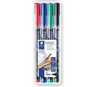 Staedtler lumocolor 317 pack de 4 rotuladores permanentes - punta medi