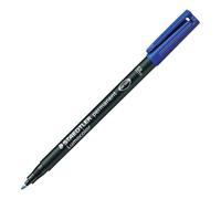 STAEDTLER Lumocolor 318-3 - Rotuladores de Punta Fina de Color Azul, Caja con 10 Unidades