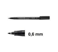 Staedtler Lumocolor 318 marcador permanente negro (0,6mm)