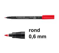 Staedtler Rotulador permanente Lumocolor 318F Rojo