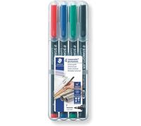 Rotulador Permanente Staedtler Lumocolor Punta 0.6mm pack 4