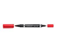 Staedtler Rotuladores Lumocolor 348-2 Permanente punta redonda/fina Rojo Pack de 10