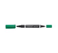 STAEDTLER Lumocolor 348-5 - Rotulador permanente (10 unidades), color verde