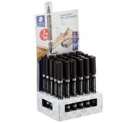 STAEDTLER Lumocolor 348-9 CA30. Rotulador permanente de doble punta. Expositor con 30 marcadores de doble punta de color negro.
