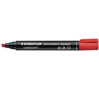 Staedtler Lumocolor 350" - Rotuladores permanentes (3 unidades), color rojo