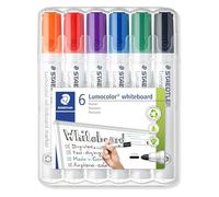 STAEDTLER Lumocolor 351 B Rotuladores pizarra - 6 colores, biselada 2-5 mm