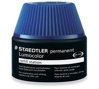 Staedtler Lumocolor 487 17-3. Cargador para marcadores Lumocolor 313, 314, 317 y 318. Un frasco con tinta de color azul.