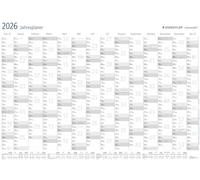 Staedtler Calendario anual 641 YP-1 DE Lumocolor – DIN A1, borrado en seco, con Lumocolor correctable
