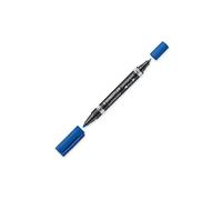 Staedtler - Lumocolor Duo marcador permanente Azul Punta redonda/fina 1 pieza(s) 348-3