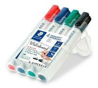Staedtler lumocolor marcador 4 pieza(s) punta redonda negro, azul, ver