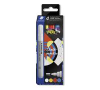 Staedtler lumocolor marcador de tiza bala azul, rojo, blanco, amarillo