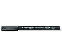 Staedtler Rotulador permanente Lumocolor 317M punta 1 mm resistente al agua Negro