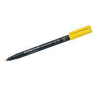 STAEDTLER Lumocolor Ohp Bolígrafo Medio - Amarillo - Rotulador Permanente CD DVD Vidrio Plástico Rotulador