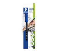 Staedtler Lumocolor Permanent 317-3 BKDA - Blíster con Rotulador permanente M de 1,0 mm aprox. color azul