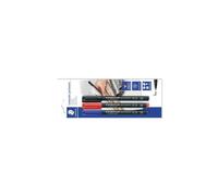 Staedtler - Lumocolor permanent pen 317 marcador permanente 3 pieza(s) 317-S BK3D