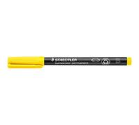 STAEDTLER Lumocolor pluma universal de 314 a 1 B-tip, 1.0 o 2.5 mm, 10 piezas, amarillo