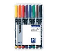 Staedtler Rotuladores permanentes Lumocolor 317M Caja x8 colores