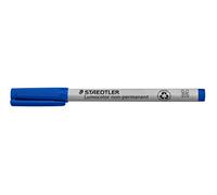 Staedtler Rotuladores de retroproyección Lumocolor, tinta soluble, punta media, 10 unidades, azul