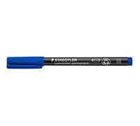 STAEDTLER Lumocolor, Rotuladores permanentes de punta media de color azul, Caja con 10 unidades, M permanent 317
