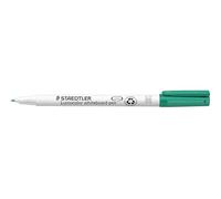 Staedtler Lumocolor Whiteboard Pen 301-5 - Rotulador para pizarra blanca punta M de 1 mm aprox. Color verde. Caja de cartón con 10 rotuladores