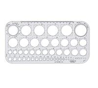 STAEDTLER Mars 576 Plantilla de círculos - 1-36 mm, borde para tinta