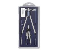 Staedtler Mars Basic 559 C07. Compás de precisión básico. Estuche con un compás, bigotera, tubo de minas y tiralíneas.