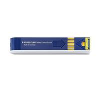 Staedtler Mars Carbon 204-10. Minas de recarga para portaminas. Caja con 12 minas de color amarilla y graduación HB.