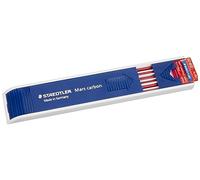 Staedtler Mars Carbon 204-29. Minas de recarga para portaminas. Caja con 12 minas de color carmín y graduación HB.