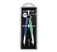STAEDTLER Mars Comfort 556 556 Mars 556 Compás de geometría de precisión, cabezal de resorte redondo y husillo de accionamiento central, compás Mars Comfort 556 edición de aniversario Mars, 556 00-MA1