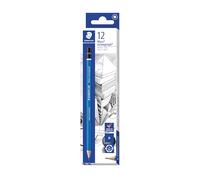 Staedtler – Lápices de madera Mars – Grafito H – Paquete de 12 unidades