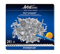 Staedtler Mars Lumograph 100 G24 Pack de 24 lápices de dibujo de distinta dureza (Paquete de 1)