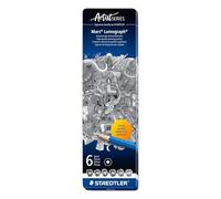 Staedtler Lápices 100 G6 – 6 unidades – Negro/Azul