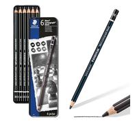 Staedtler Lápiz 100B G6 ST, 6 unidades, negro