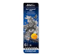 Staedtler Lápiz 100B G6 ST, 6 unidades, negro
