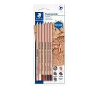 Staedtler Lápices pastel Mars Lumograph 100P-SBK6 – Pack de 6 colores surtidos